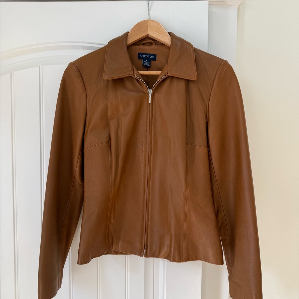 Ann Taylor 100% Leather Jacket - Picture 3 of 5
